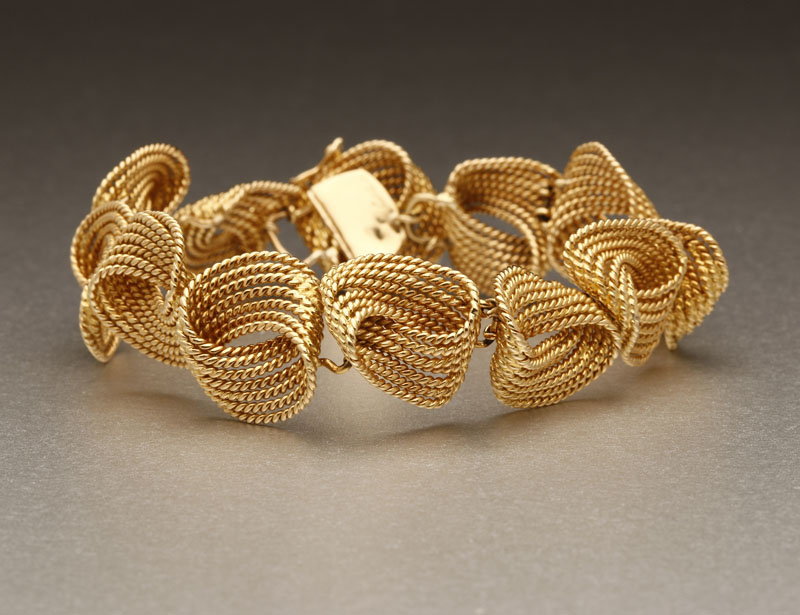 Appraisal: An K yellow gold bracelet by Cartier An K yellow