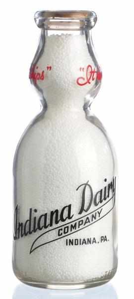 Appraisal: Indiana Dairy Milk Bottle Description Indiana PA The reverse side