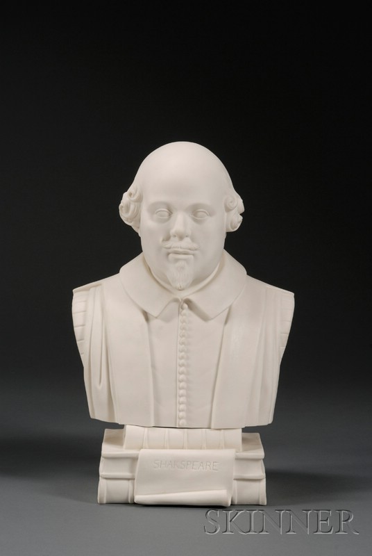 Appraisal: Robinson and Leadbeater Parian Bust of Shakespeare England c the