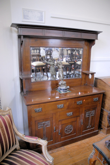 Appraisal: EDARDIAN MIRROR BACK SIDEBOARD BORER