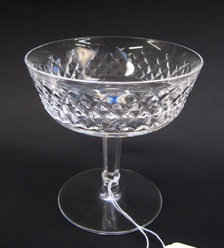 Appraisal: IRISH WATERFORD CUT CRYSTAL CHAMPAGNES pieces in the Alana pattern