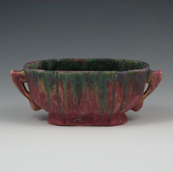 Appraisal: Roseville Carnelian II - planter with great glaze effect Marked