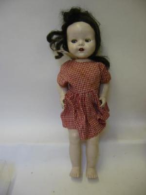 Appraisal: A mid th century Pedigree plastic walking doll with sleeping