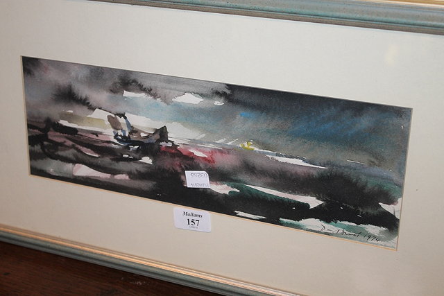 Appraisal: David Smith British - North Sea drifter signed and dated