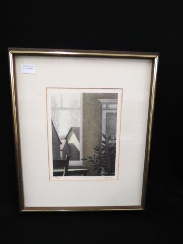 Appraisal: Robert Kipress lithograph Studio Window signed numbered of image area