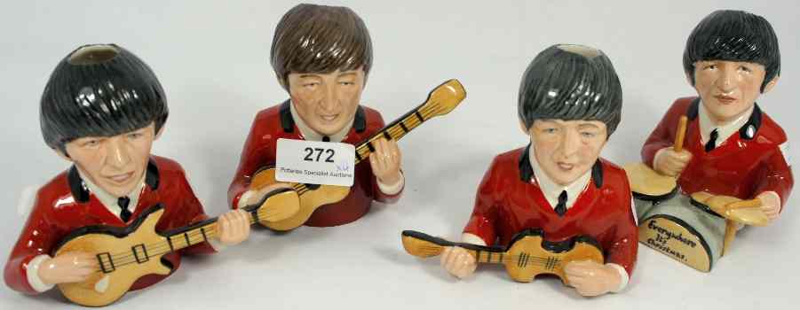 Appraisal: Set of Bairstow Manor Limited edition Beatles Jugs in Red