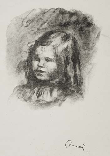 Appraisal: PIERRE-AUGUSTE RENOIR Claude Renoir tourn a gauche Lithograph x mm