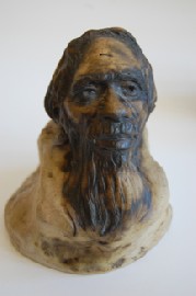 Appraisal: SIGNED WILLIAM RICKETTS SCULPTURE OF AN ELDER