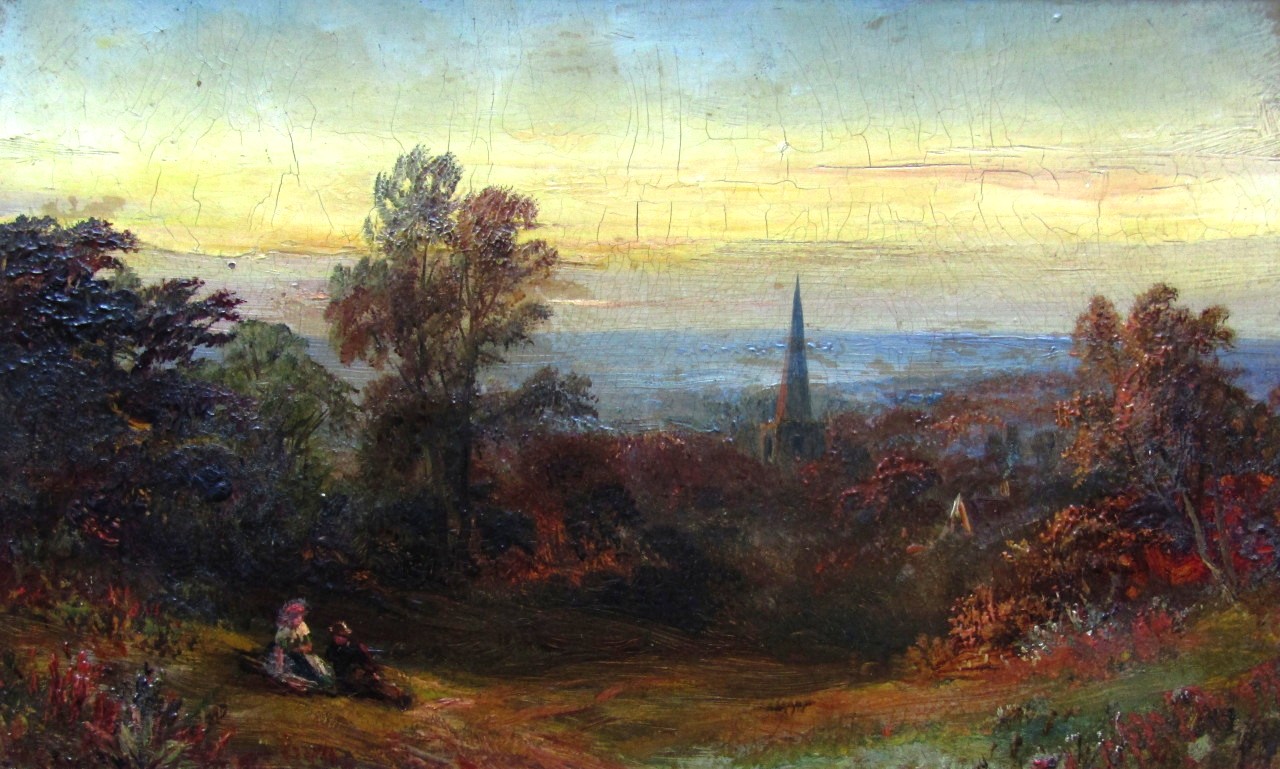 Appraisal: George Turner - The Evening Hour near Breadsall Derbyshire oil