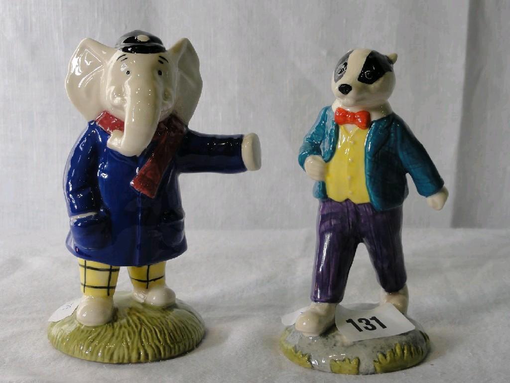 Appraisal: A pair of Royal Doulton Beswick ware Rupert Bear characters