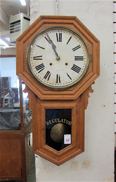 Appraisal: ANSONIA SCHOOL HOUSE REGULATOR B WALL CLOCK Ansonia Clock Co