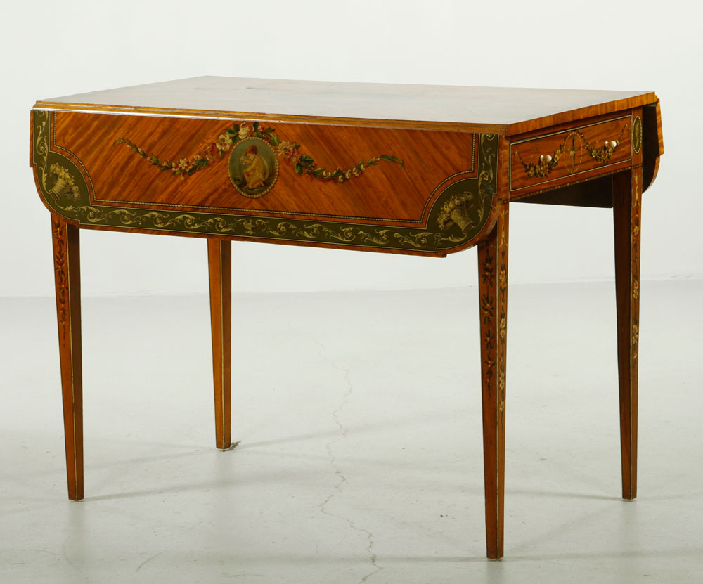 Appraisal: - th C English Drop Leaf Table th century English