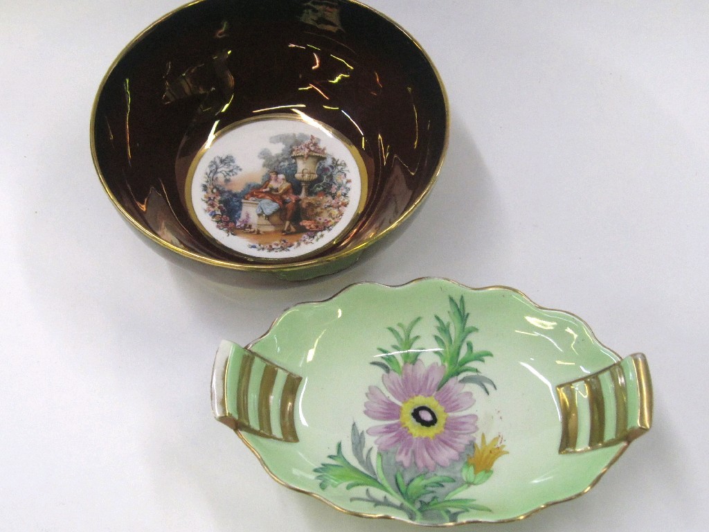 Appraisal: Carlton Ware dish and a Carlton Ware bowl