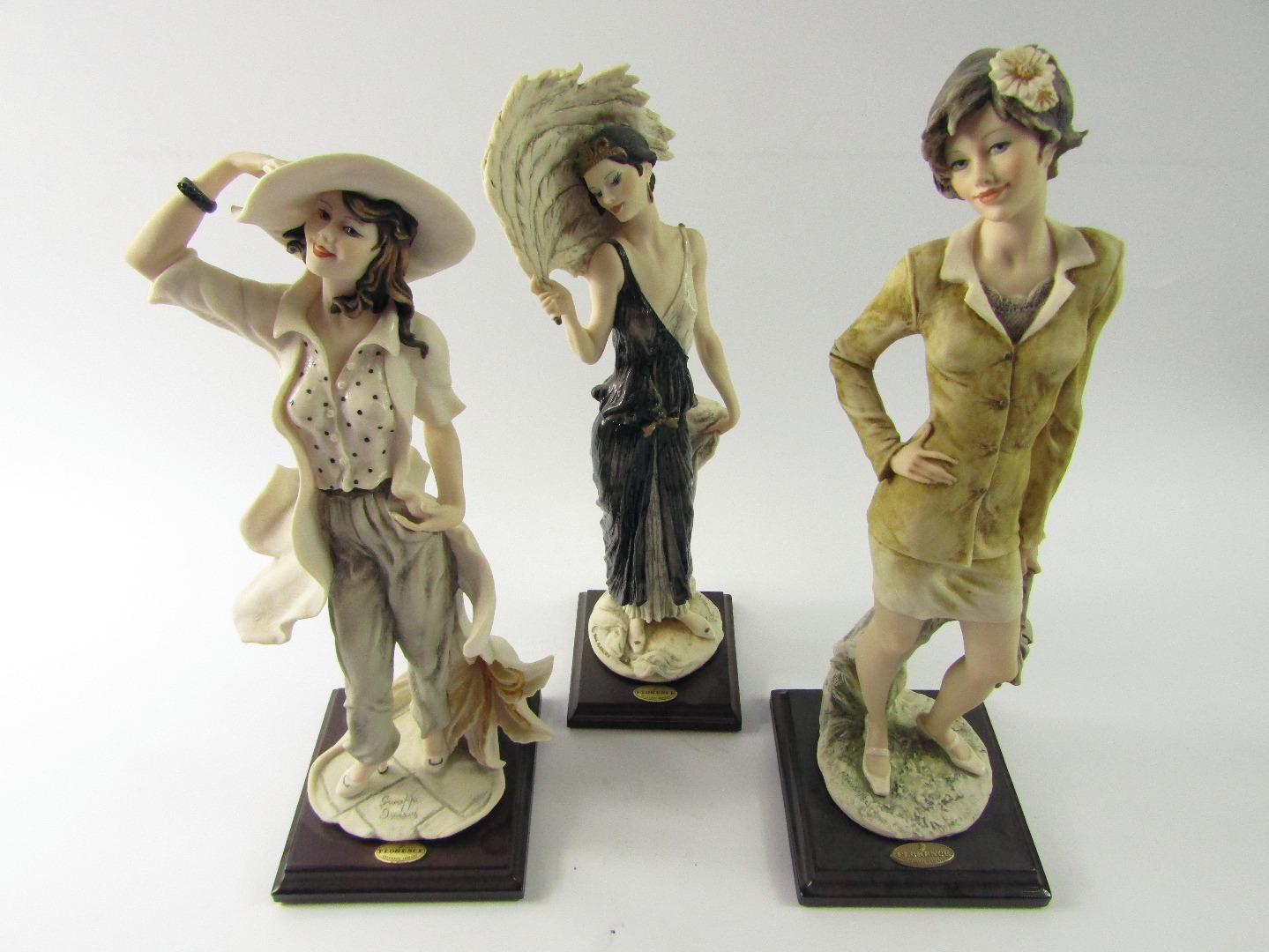 Appraisal: Three Capodimonte Florence figures by Giuseppe Armani comprising Desiree Redemption