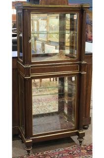 Appraisal: French Neoclassical style vitrine late th century having a gallery