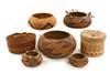 Appraisal: SMALL NATIVE AMERICAN BASKETS - Navajo and Plains Indians including