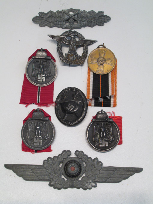 Appraisal: WORLD WAR TWO GERMAN MEMORABILIA three winter campaign medals with