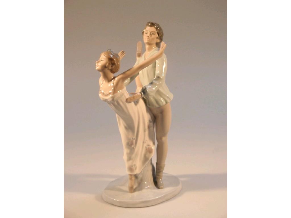 Appraisal: A Nao figure group of two ballet dancers cm