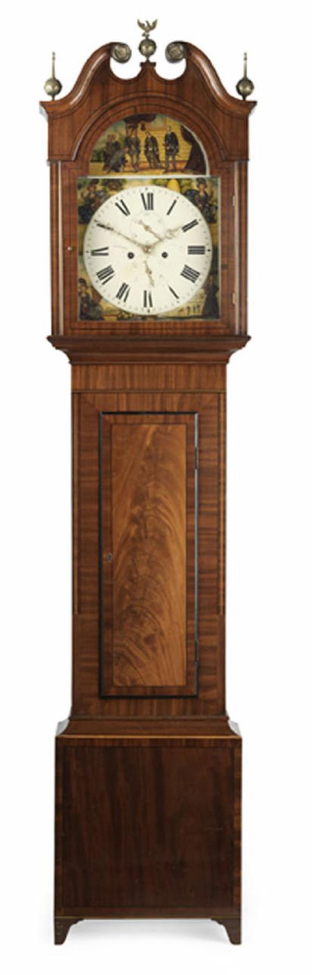 Appraisal: A Regency mahogany longcase clock By W M Dobbie the