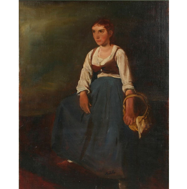 Appraisal: P ter Sz le Hungarian - portrait of a peasant