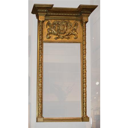 Appraisal: American Empire Style Gilt-Wood Pier Mirror Estimate -