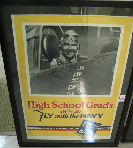 Appraisal: WORLD WAR II COLOR POSTER High School Grads thru Fly