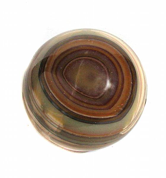 Appraisal: Large Banded Onyx Sphere Exhibiting lines of concentric banding in