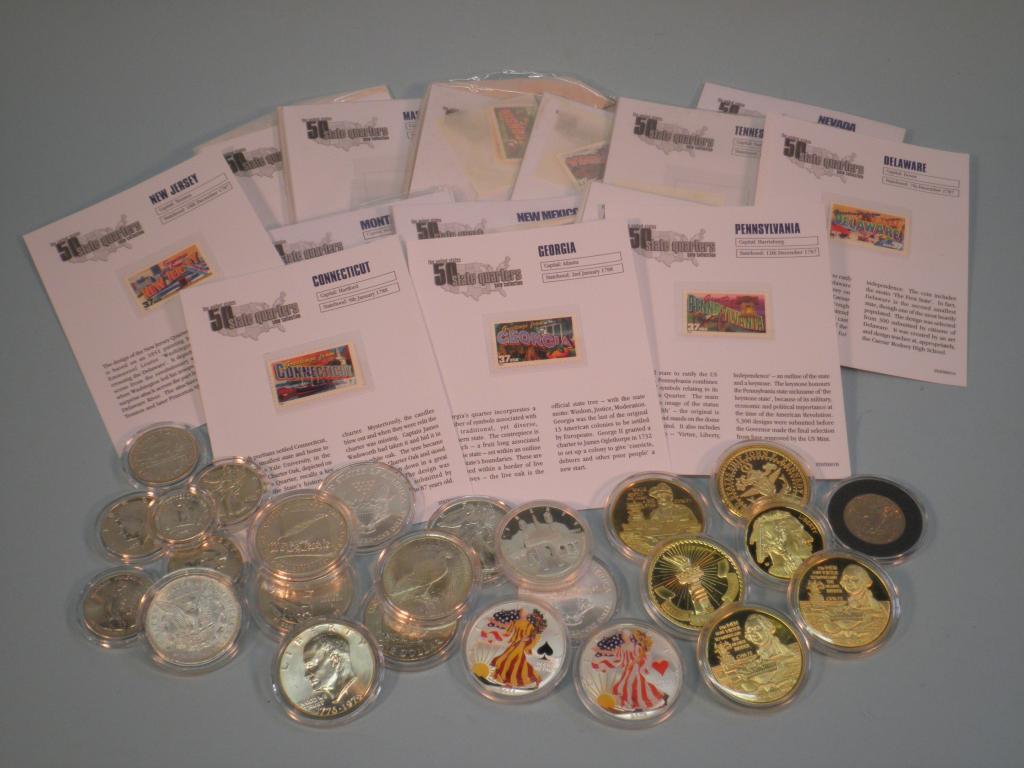 Appraisal: Various commemorative American dollars other American coins and various American