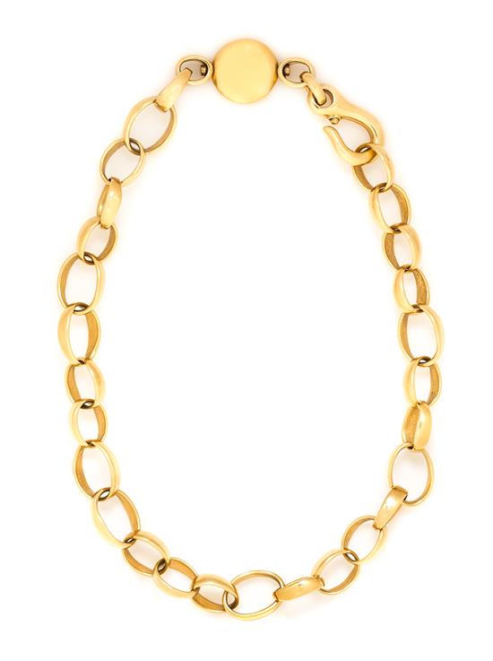 Appraisal: Sale Lot An Karat Yellow Gold Sabbia Necklace Pomelatto consisting