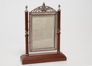 Appraisal: Maitland Smith Neoclassical-style wood picture frame with sterling silver accents