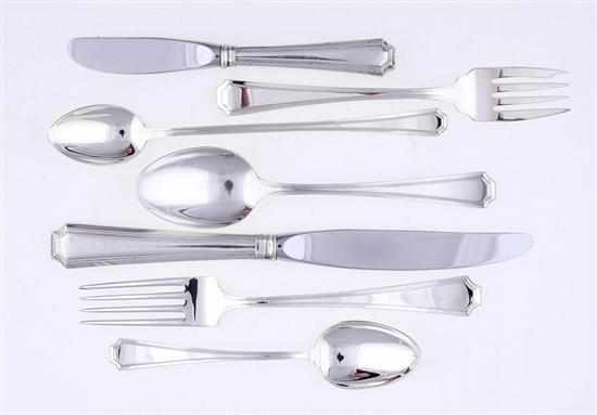 Appraisal: Gorham Fairfax pattern sterling flatware Rhode Island circa comprising hollow