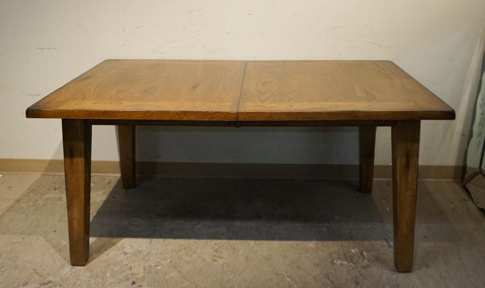 Appraisal: CONTEMPORARY FRUITWOOD EXTENSION DINING TABLE X X IN X X