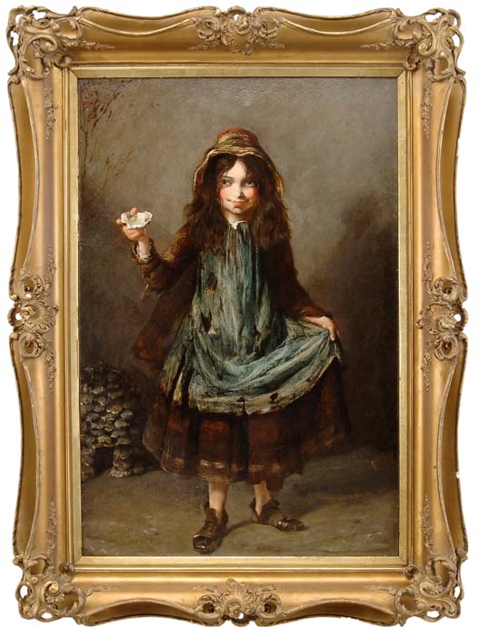 Appraisal: JOHN ANSTER FITZGERALD British - THE OYSTER GIRL Oil on