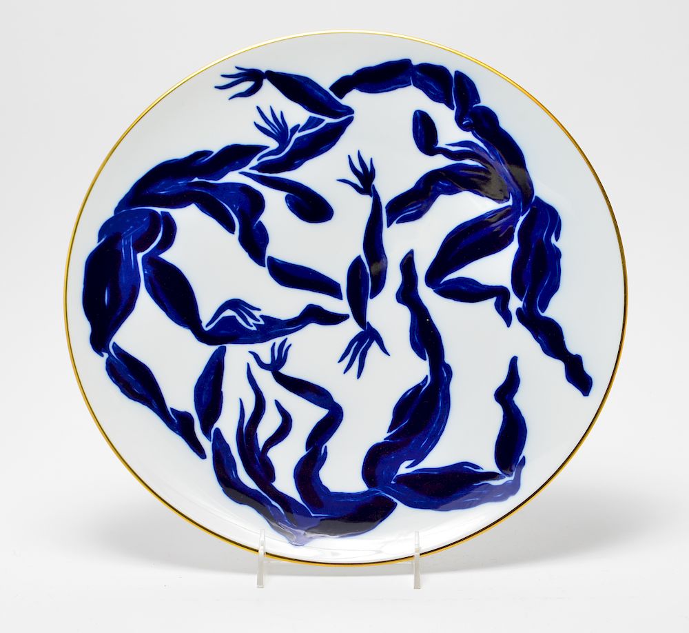 Appraisal: Herve van der Straeten Bacchanal Limoges Charger Matisse manner Bernardaud