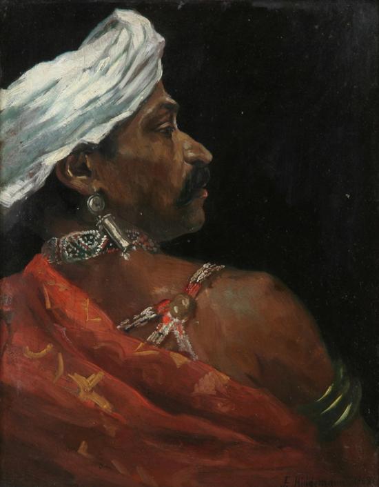 Appraisal: FRIEDRICH HIDDEMANN German - ORIENTALIST PORTRAIT signed and dated lower