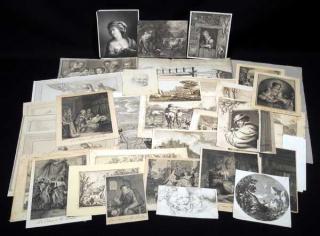 Appraisal: Pcs Du Cabinet De Mr Poullain ANTIQUE PRINTS Plates Engravings