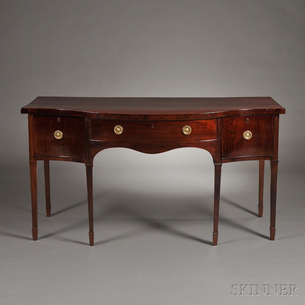 Appraisal: George III Mahogany Sideboard England late th early th century