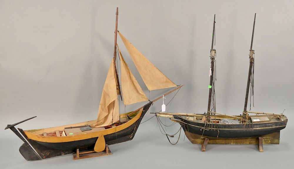 Appraisal: Two ship models including a Dutch fisherman and a two