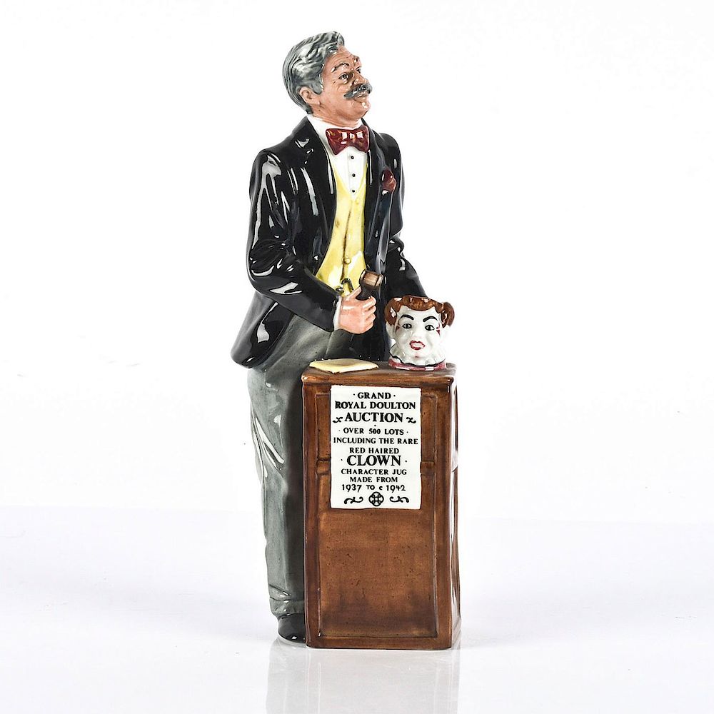 Appraisal: ROYAL DOULTON FIGURINE THE AUCTIONEER HN Collectors Club exclusive Brown