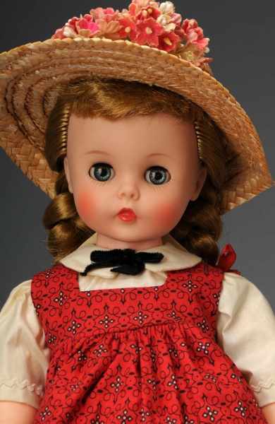 Appraisal: Charming Boxed Madame Alexander Pollyanna Doll Description American Ca Vinyl