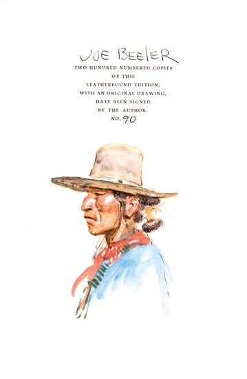 Appraisal: BEELER Joe illustrator Cowboys and Indians Characters in Oil and