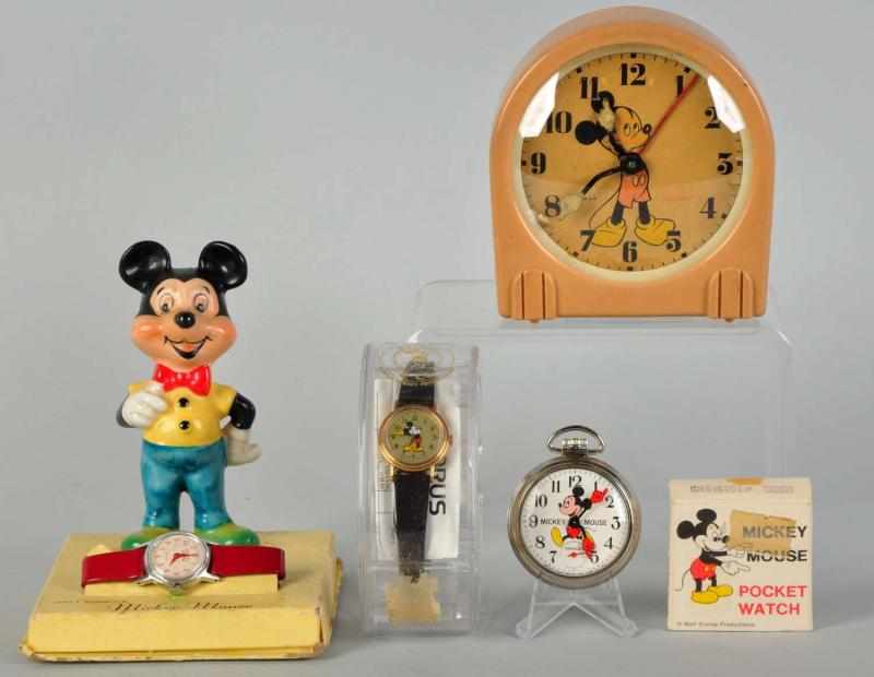 Appraisal: Lot of Walt Disney Mickey Mouse Time Pieces Includes one