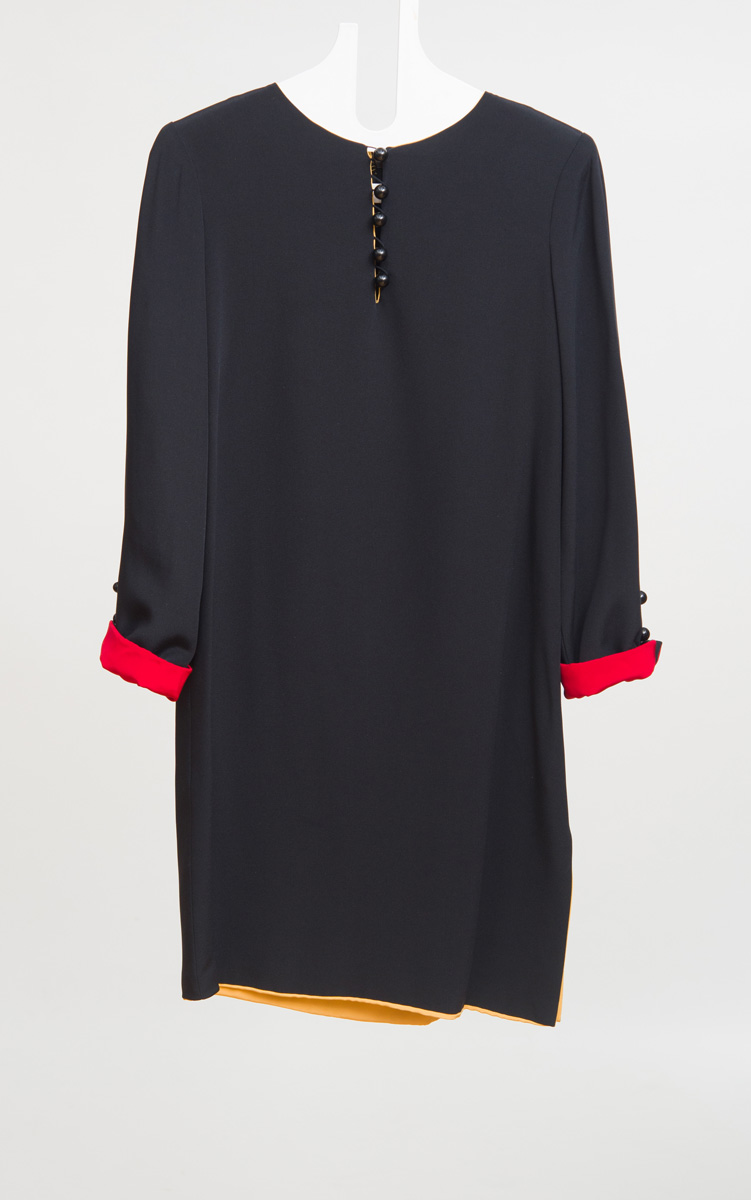 Appraisal: BILL BLASS BLACK SILK-LINED COCKTAIL DRESS Size Property of Estate