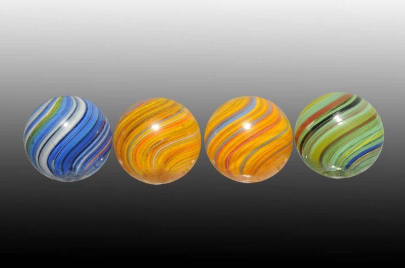 Appraisal: Lot of English Swirl Marbles Description Great colors Condition -