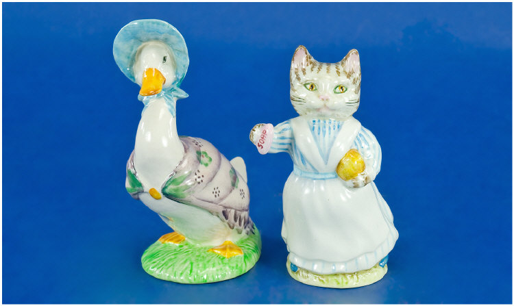 Appraisal: Beswick Beatrix Potter Figures in total Jemima Puddleduck backstamp BA