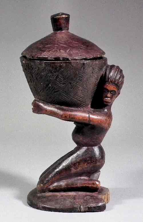 Appraisal: A Tschokwe Bowl and Cover Angola - Congo - Carved