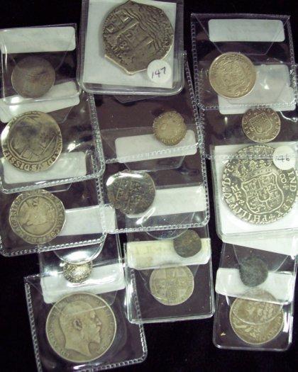 Appraisal: A collection of th Century and later coins including Charles