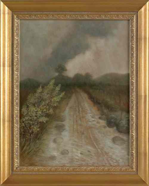 Appraisal: Ben Austrian American - oil on board landscape signed lower