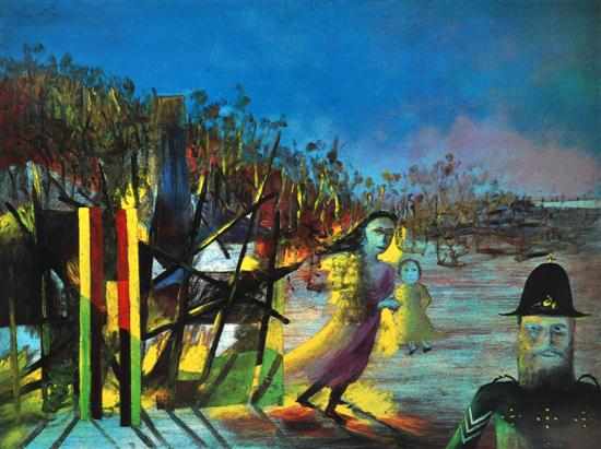 Appraisal: Sidney Nolan - Mrs Reardon at Glenrowan screenprint x cm