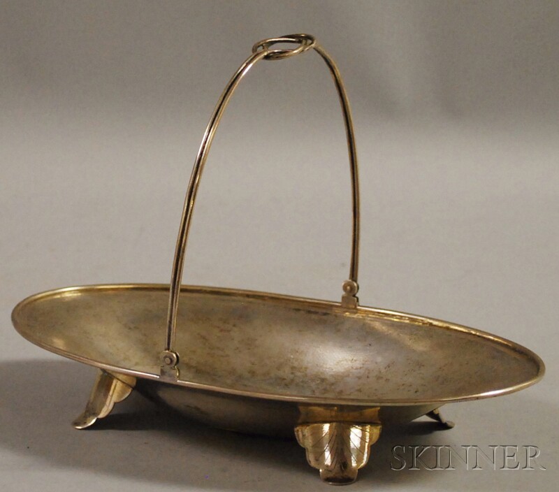 Appraisal: Chinese Export Silver Basket-form Dish with marks for Zee Sung